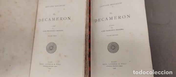 Libros antiguos: Giovanni Boccaccio Il Decameron (2 tomos) - Foto 2