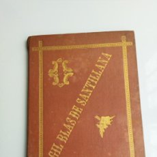 Libros antiguos: AVENTURAS GIL BLAS DE SANTILLANA - B. DE UNQUERA - GRABADO D. MUÑOZ - LA MARAVILLA (1881) - RARO. Lote 348240508
