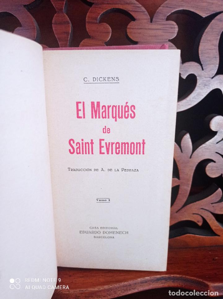 Libros antiguos: EL MARQUES DE SAINT EVREMONT, DICKENS. DOMENECH EDITOR - Foto 2