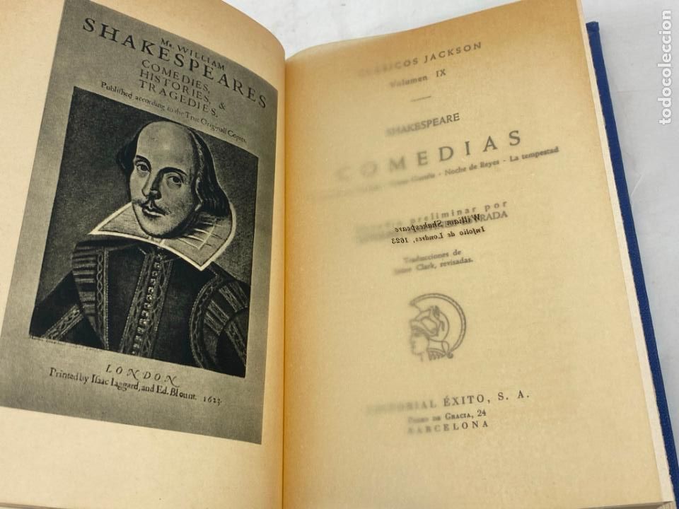 Libros antiguos: COMEDIAS DE SHAKESPEARE - CLASICOS JACKSON - Foto 2