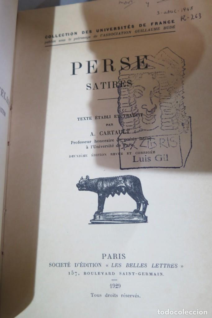 Libros antiguos: 1929.- Satires. PERSE - Foto 2