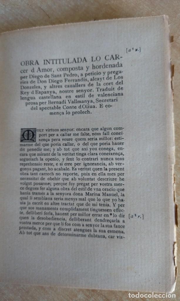 Libros antiguos: Lo c&agrave;rcer damor - Foto 3