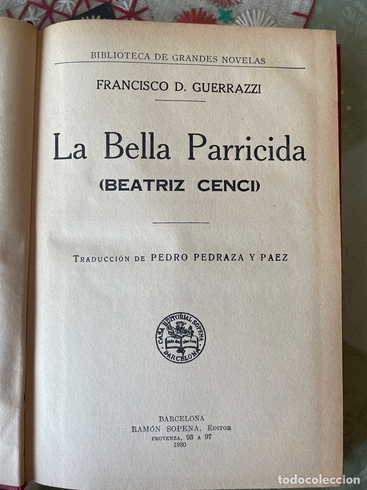 beatrice cenci la bella parricida francisco d Buy Antique