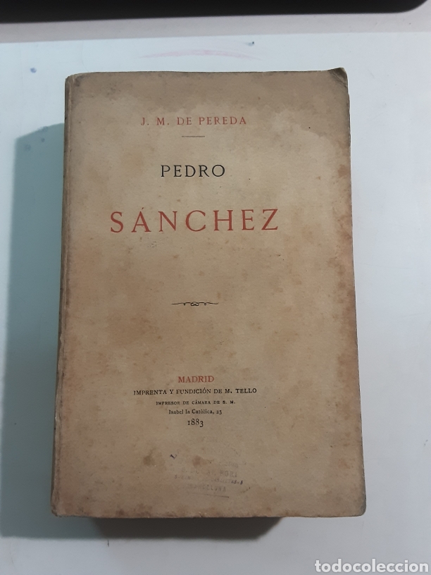 Libros antiguos: Pedro S&aacute;nchez - J. M. de Pereda - 1883 - Foto 1