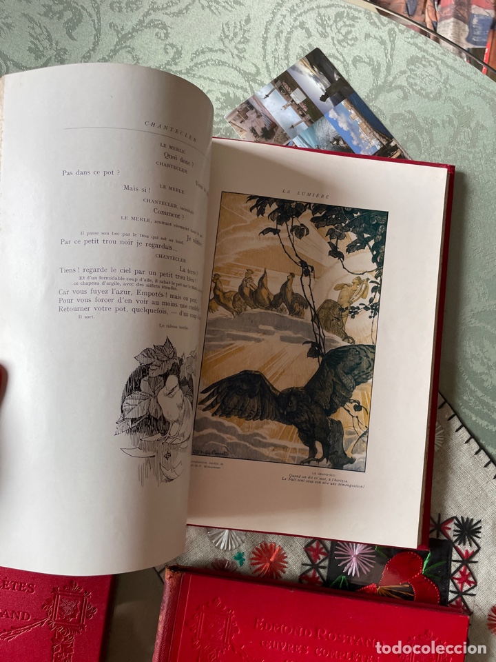 Libros antiguos: edmon rostand ouvres completes ilustrees (4 tomos en franc&eacute;s) - Foto 10