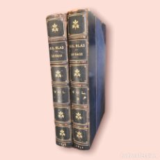 Libros antiguos: THE ADVENTURES OF GIL BLAS OF SANTILLANE - LE SAGE - 1836 - 2 TOMOS