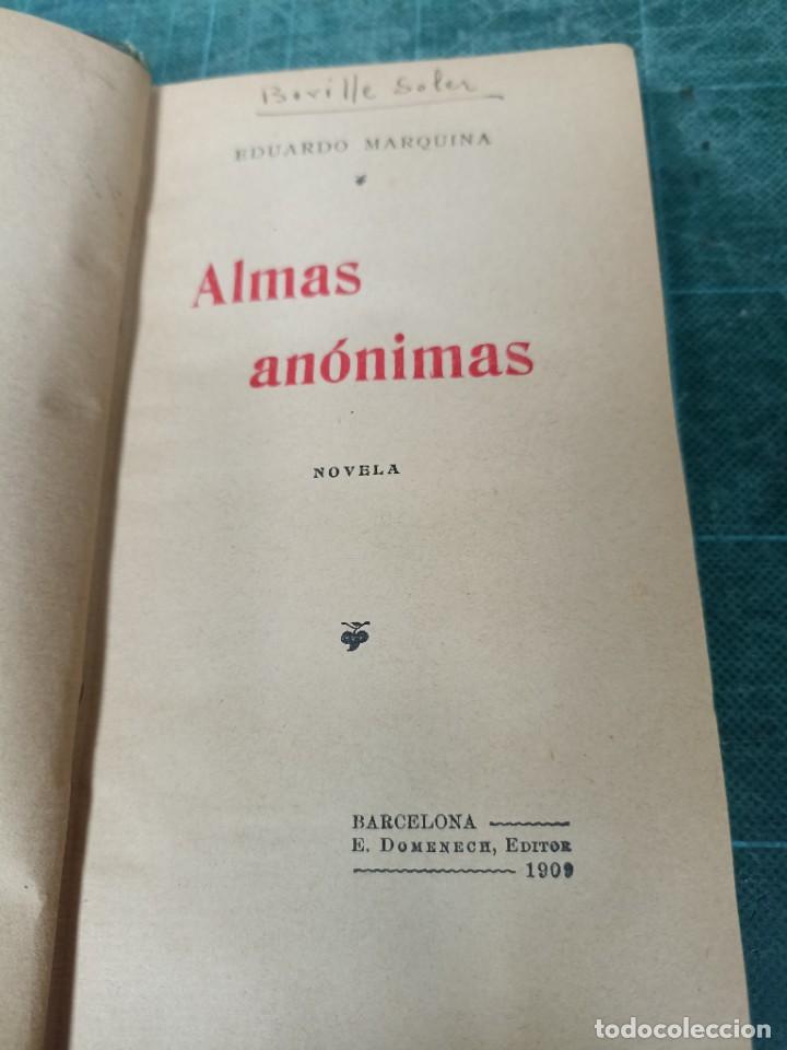 Libros antiguos: Eduardo Marwuina. Almas an&oacute;nimas. - Foto 1