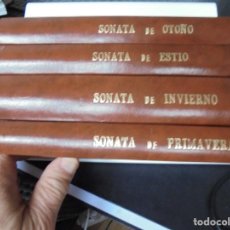 Libros antiguos: SONATA DE ESTIO / SONATA DE OTOÑO / SONATA DE INVIERNO / SONATA DE PRIMAVERA. DON RAMON DEL VALLE IN. Lote 358958925