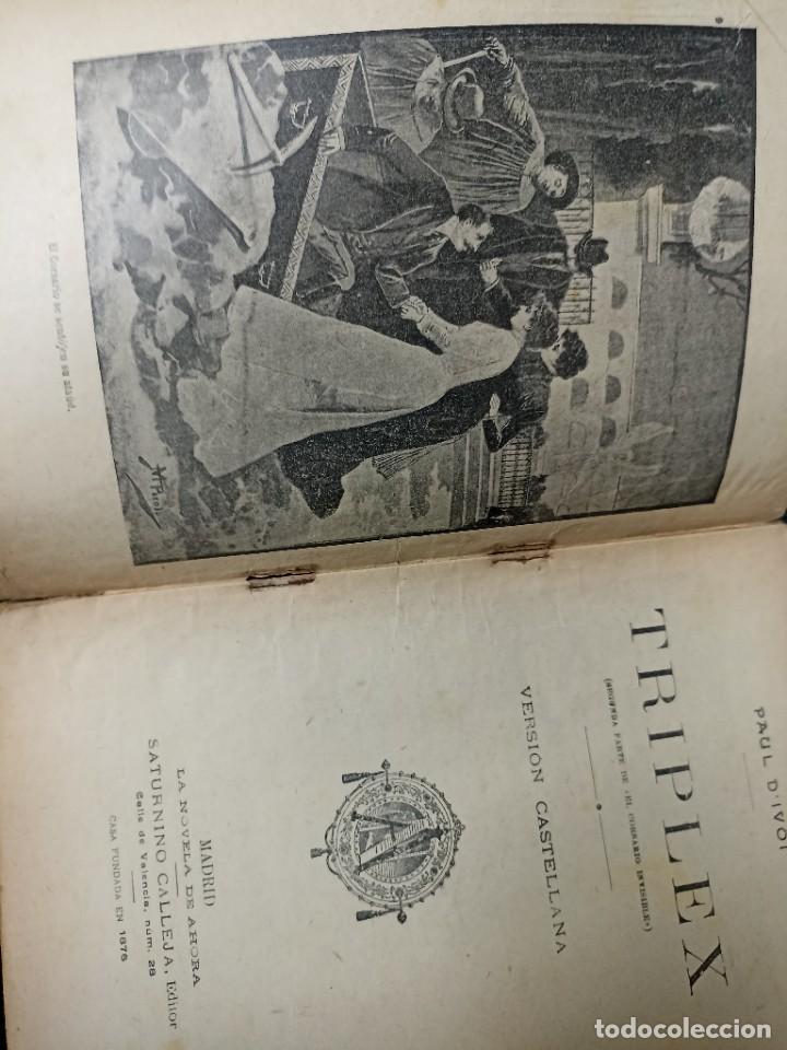 Libros antiguos: P. DIvoi Triplex. Novela de ahora N. 62 - Foto 2