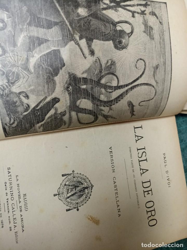 Libros antiguos: P. DIvoi. La isla de oro. Novela de ahora N. 63 - Foto 2