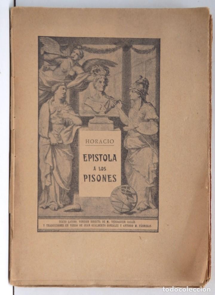 Libros antiguos: HORACIO, Ep&iacute;stola a los Pisones - Foto 1