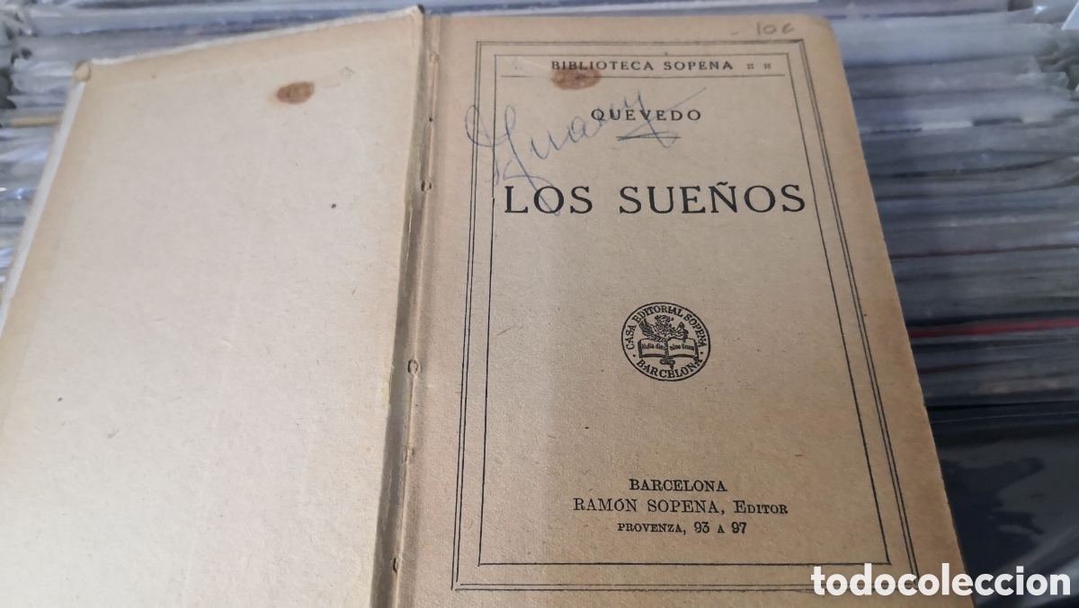 Libros antiguos: Los sue&ntilde;os, quevedo, sopena - Foto 3