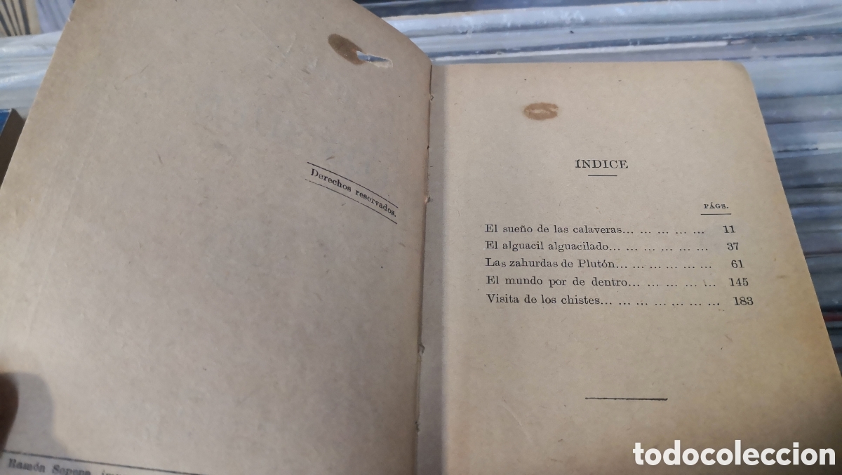 Libros antiguos: Los sue&ntilde;os, quevedo, sopena - Foto 4
