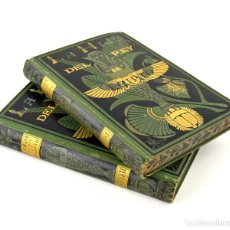 Libros antiguos: LA HIJA DEL REY DE EGIPTO, 1881, JORGE EBERS, 2 TOMOS, BIBLIOTECA DE ARTE Y LETRAS, BARCELONA.