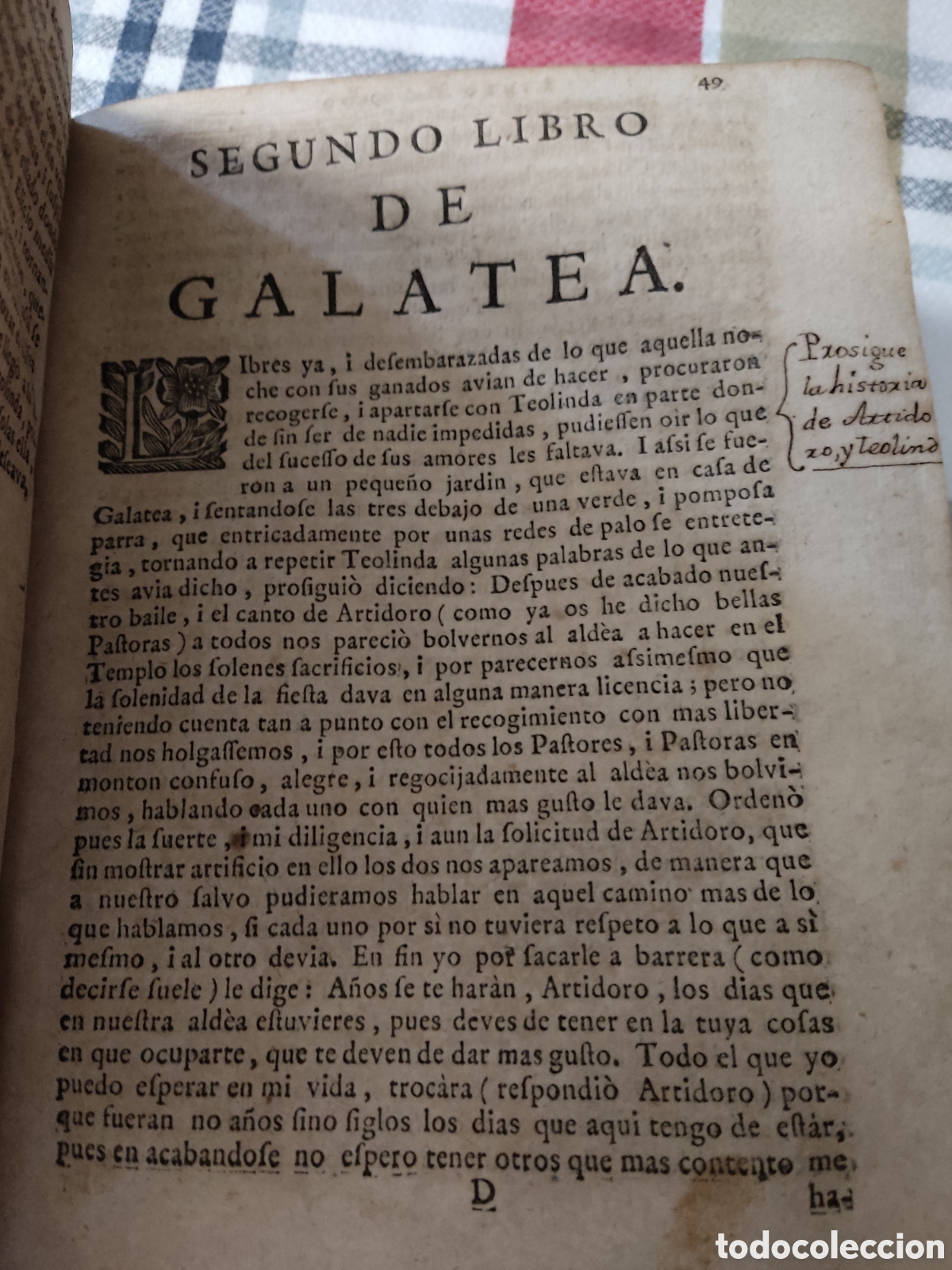 Libros antiguos: La galatea, miguel de cervantes, 1736 - Foto 7