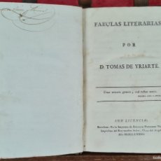 Libros antiguos: FABULAS LITERARIAS POR D. TOMAS DE YRIARTE. IMP. EULALIA PIFERRER. 1782.. Lote 365838831