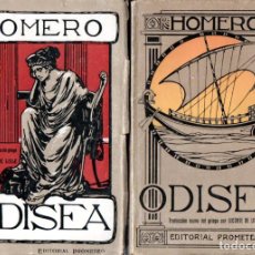 Libros antiguos: HOMERO : ODISEA - DOS TOMOS (PROMETEO, S.F.). Lote 365887656