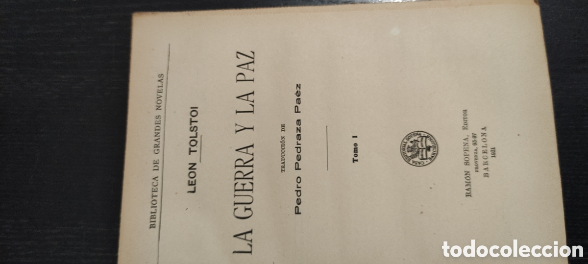 Libros antiguos: LA GUERRA Y LA PAZ - Foto 4