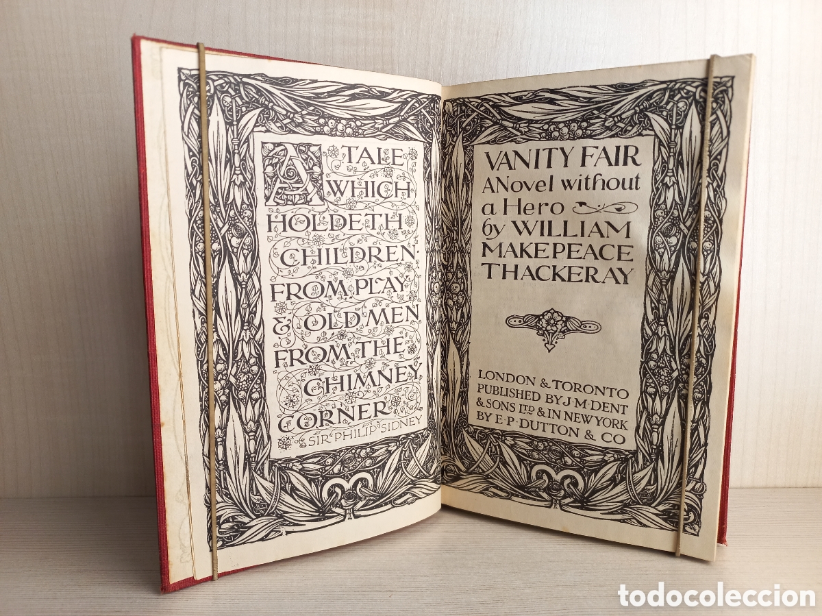 Libros antiguos: Vanity Fair. A novel without a Hero. William Makepeace Thackeray. Dent & Sons, 1925. Ingl&eacute;s - Foto 6