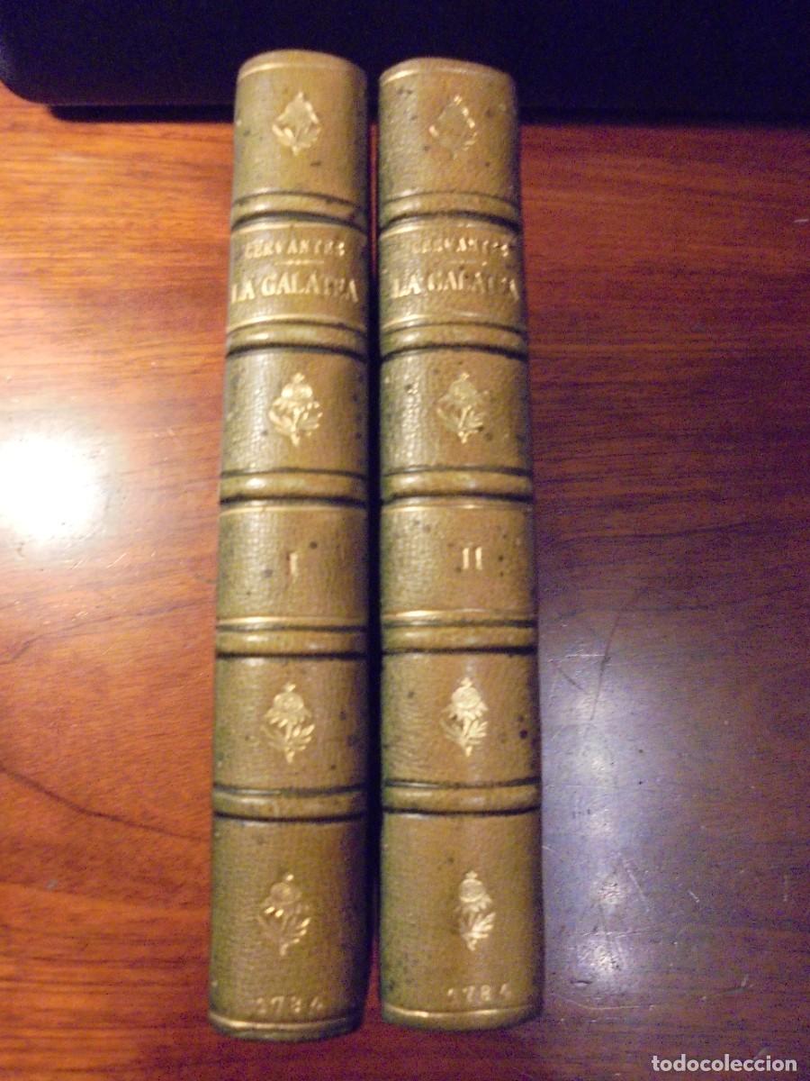 Libros antiguos: CERVANTES. LA GALATEA, SANCHA. 1784. 2 TOMOS - Foto 3