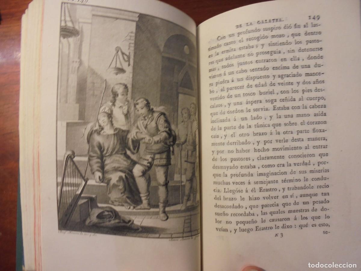 Libros antiguos: CERVANTES. LA GALATEA, SANCHA. 1784. 2 TOMOS - Foto 7