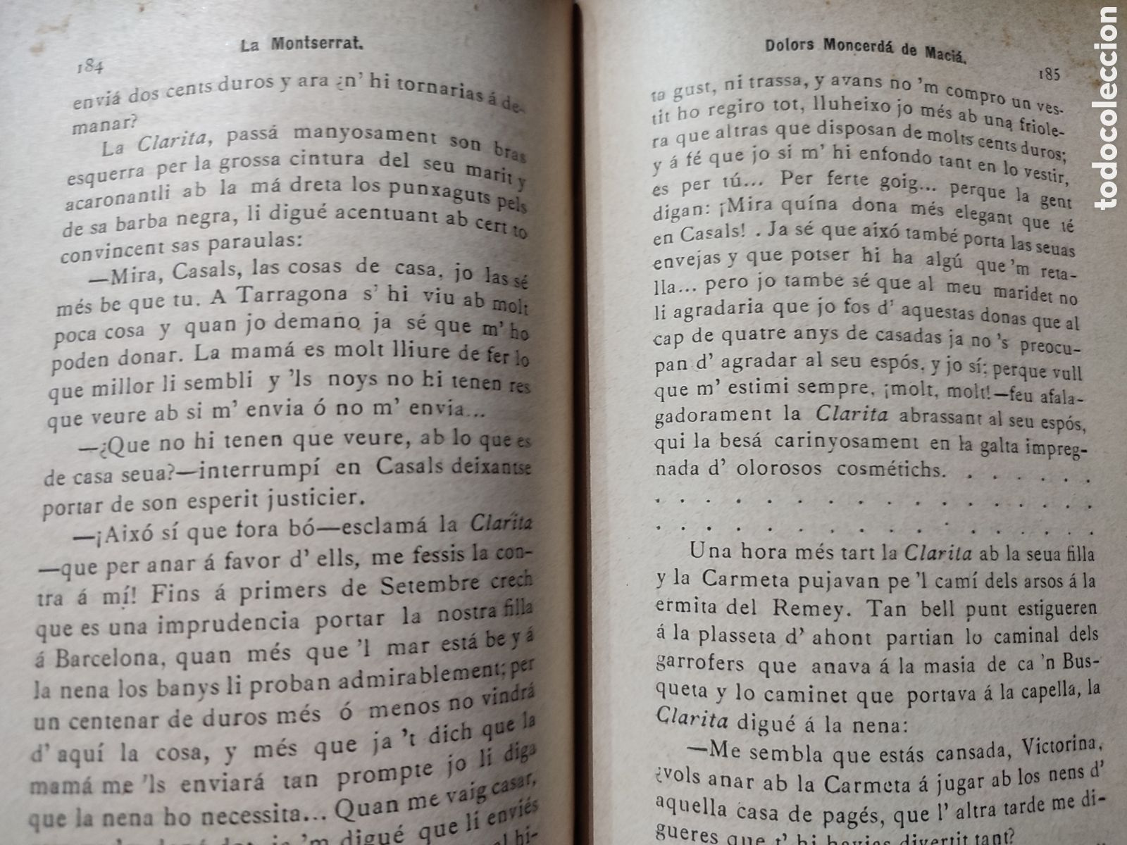 Libros antiguos: La Montserrat .Dolors Moncerda de Macia .1893 - Foto 5