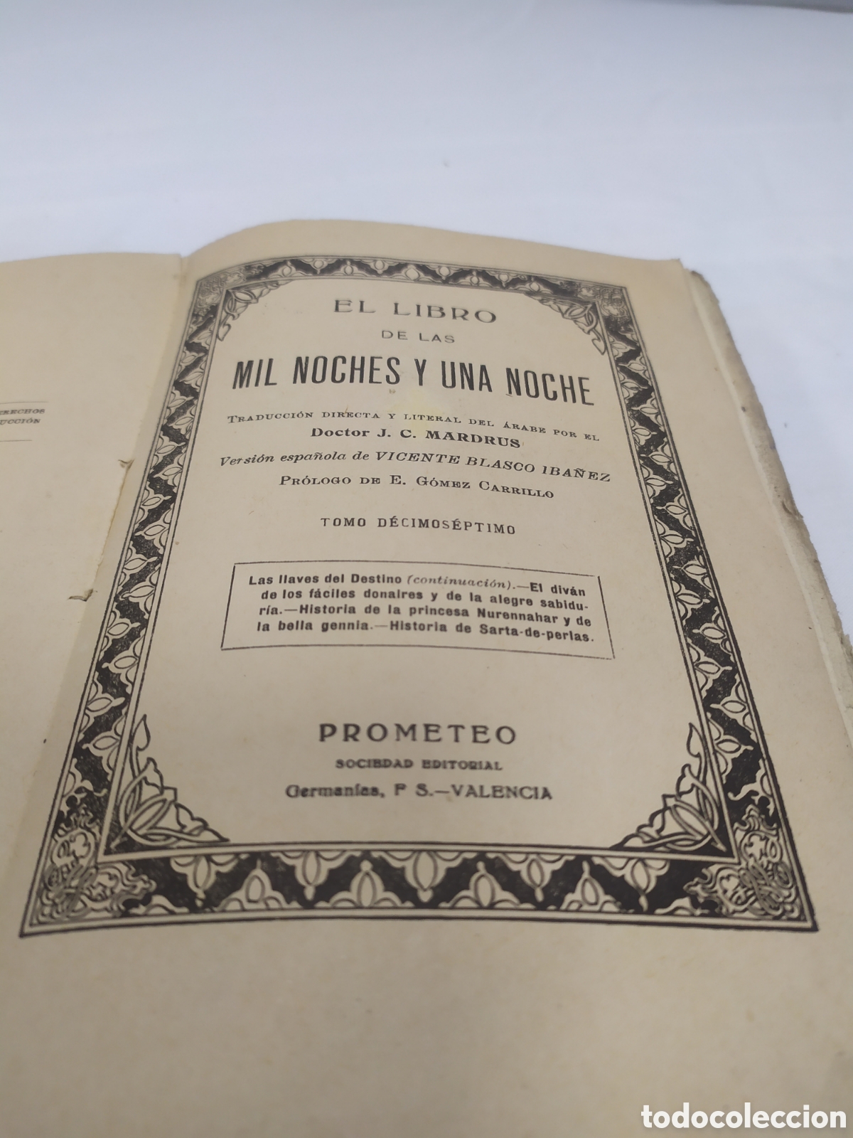 Libros antiguos: El libro de las mil y una noches. Editorial Prometo, - Foto 3