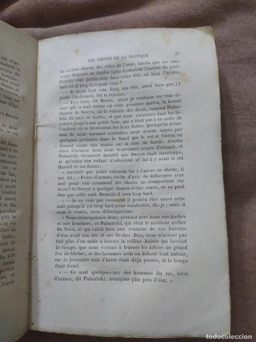 Libros antiguos: 1877. Les vikings de la Baltique. Dasent. - Foto 7