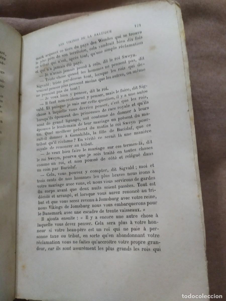 Libros antiguos: 1877. Les vikings de la Baltique. Dasent. - Foto 8