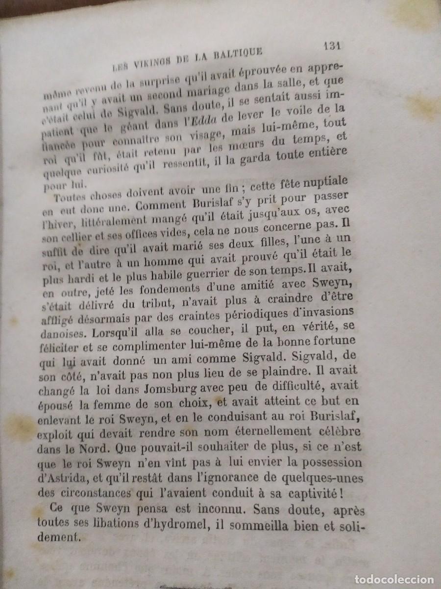 Libros antiguos: 1877. Les vikings de la Baltique. Dasent. - Foto 9