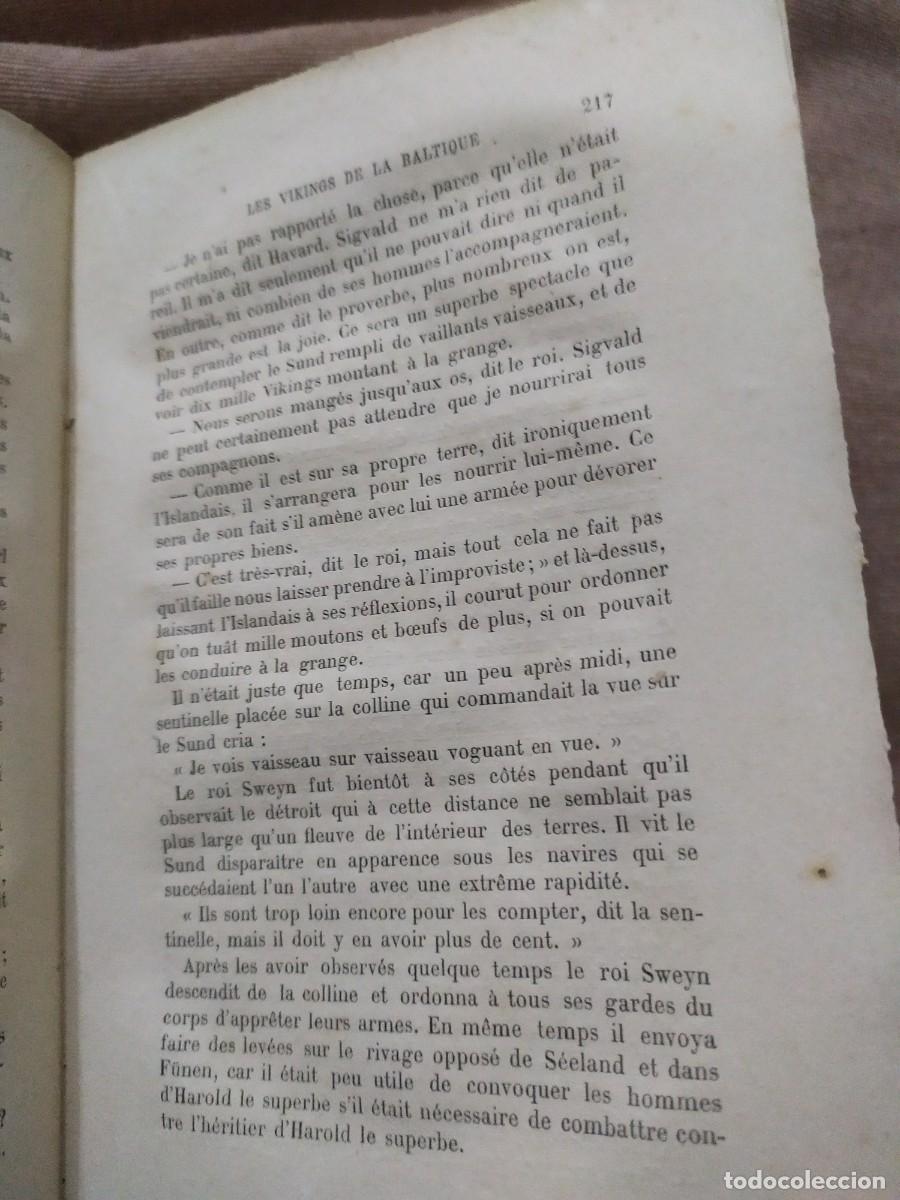 Libros antiguos: 1877. Les vikings de la Baltique. Dasent. - Foto 10