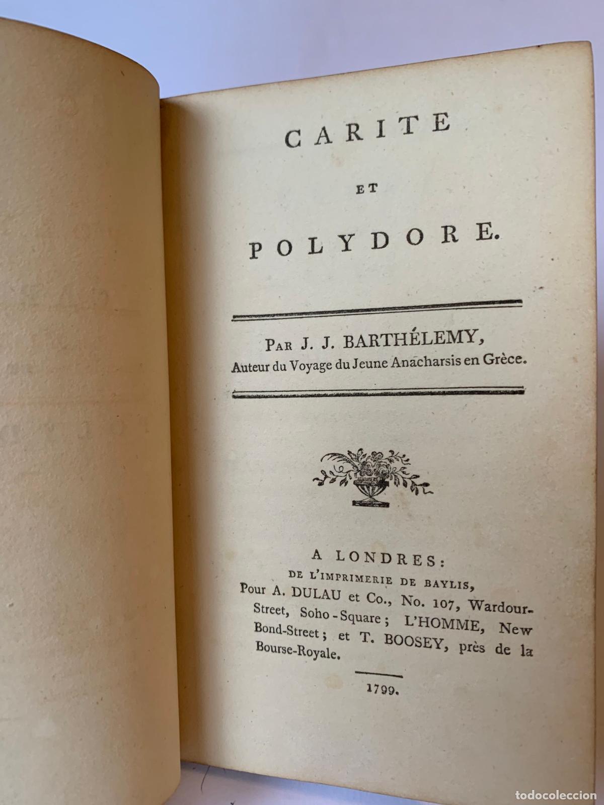 Libros antiguos: Carit&eacute; et Polydore. (Encuadernaci&oacute;n 1799) - Foto 2