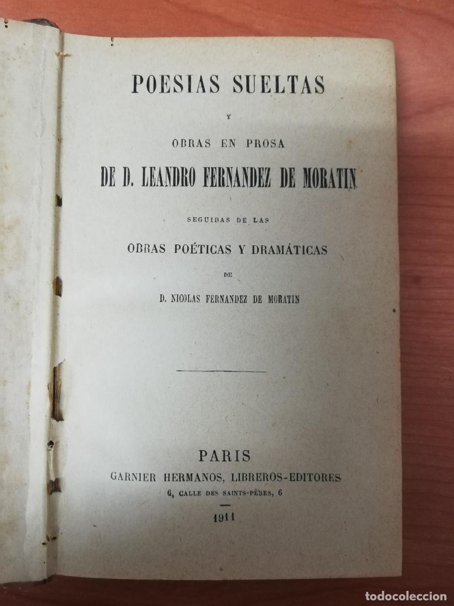 Libros antiguos: MORATIN.Libro antiguo MORATIN de 1911 - Foto 3