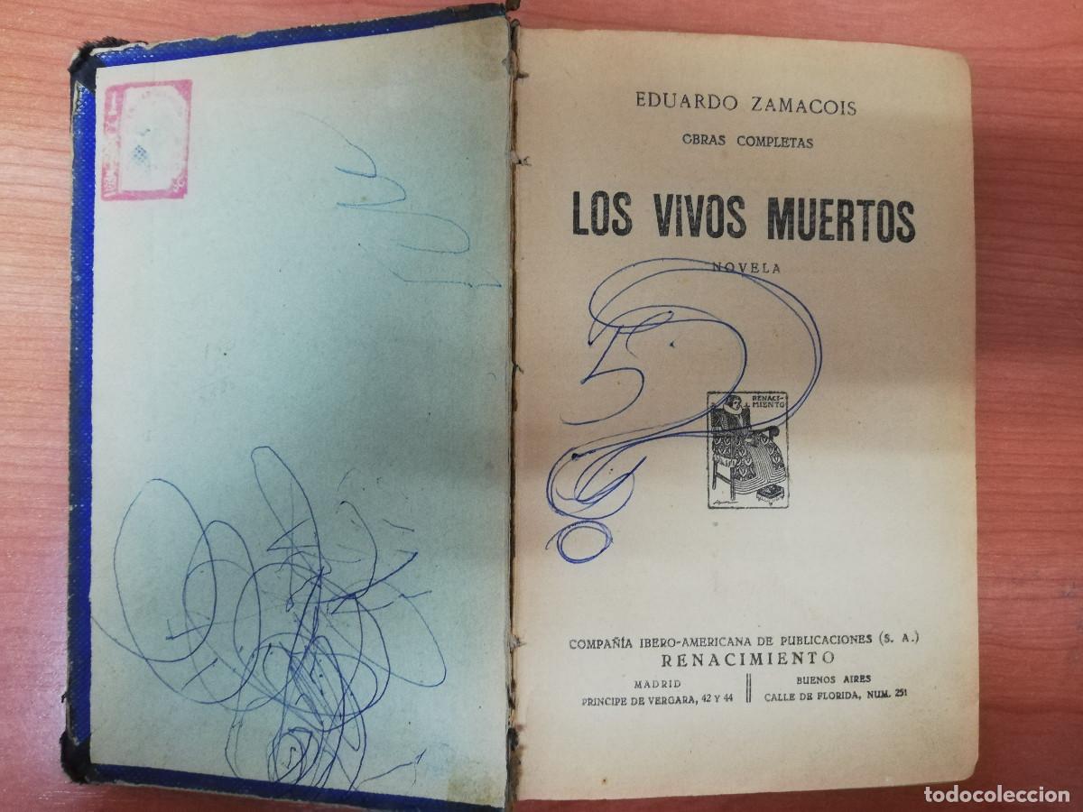 Libros antiguos: EDUARDO ZAMACOIS.Libro antiguo, de 1929 - Foto 3