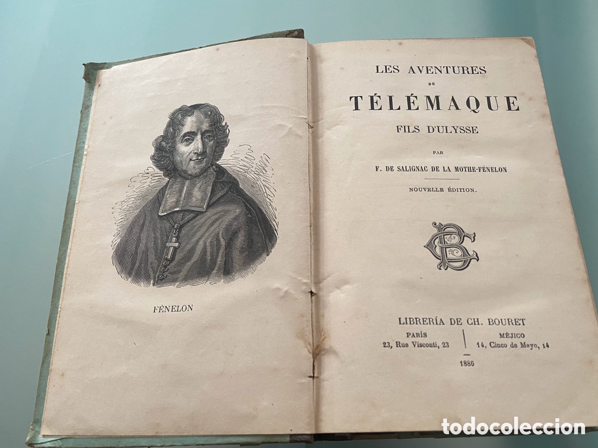 Libros antiguos: Les aventures de T&eacute;l&eacute;maque. 1886 - Foto 2