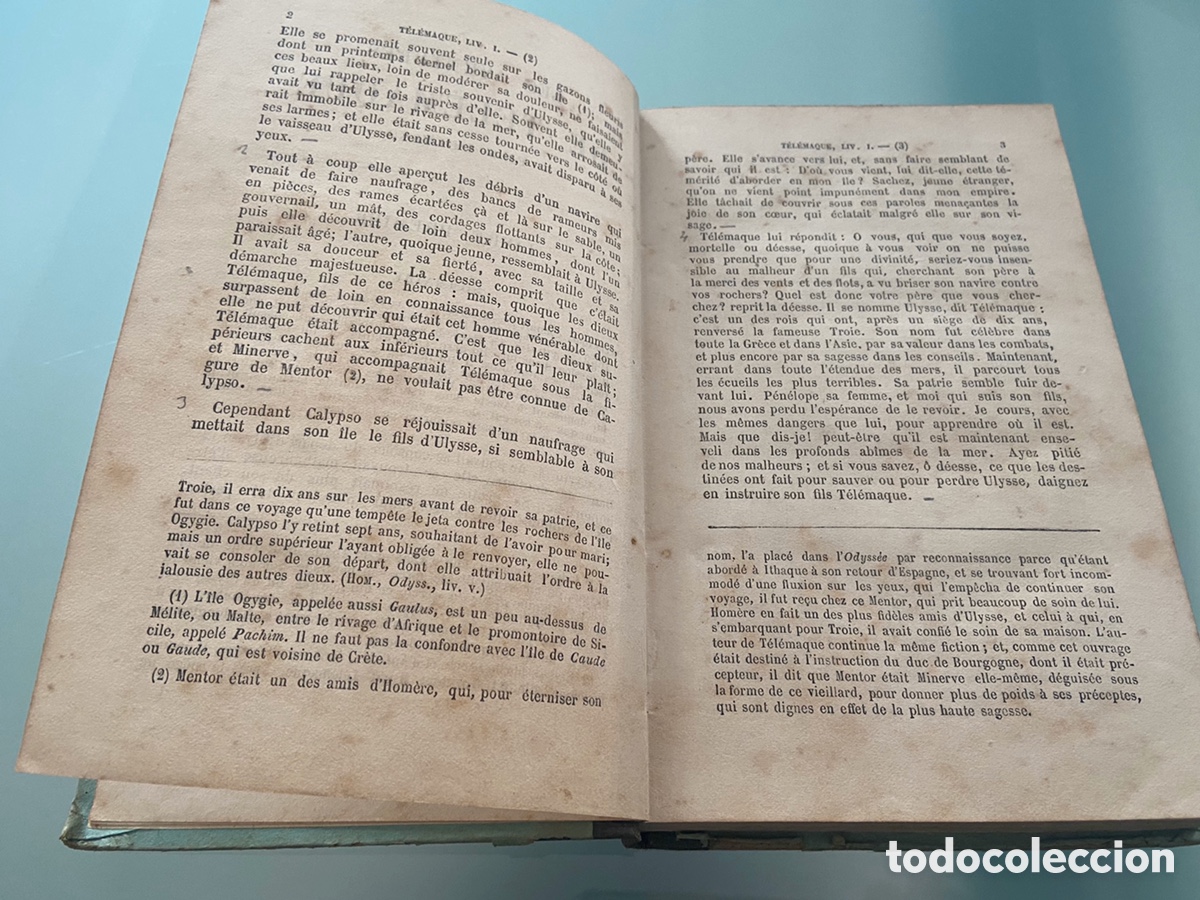 Libros antiguos: Les aventures de T&eacute;l&eacute;maque. 1886 - Foto 3