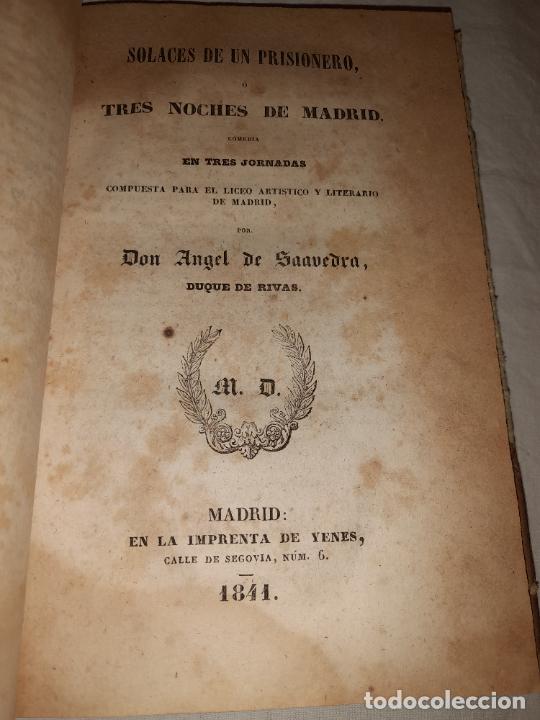 Libros antiguos: 1 EDICION DE OBRAS DRAMATICAS DEL DUQUE DE RIVAS - A&Ntilde;O 1840. - Foto 4