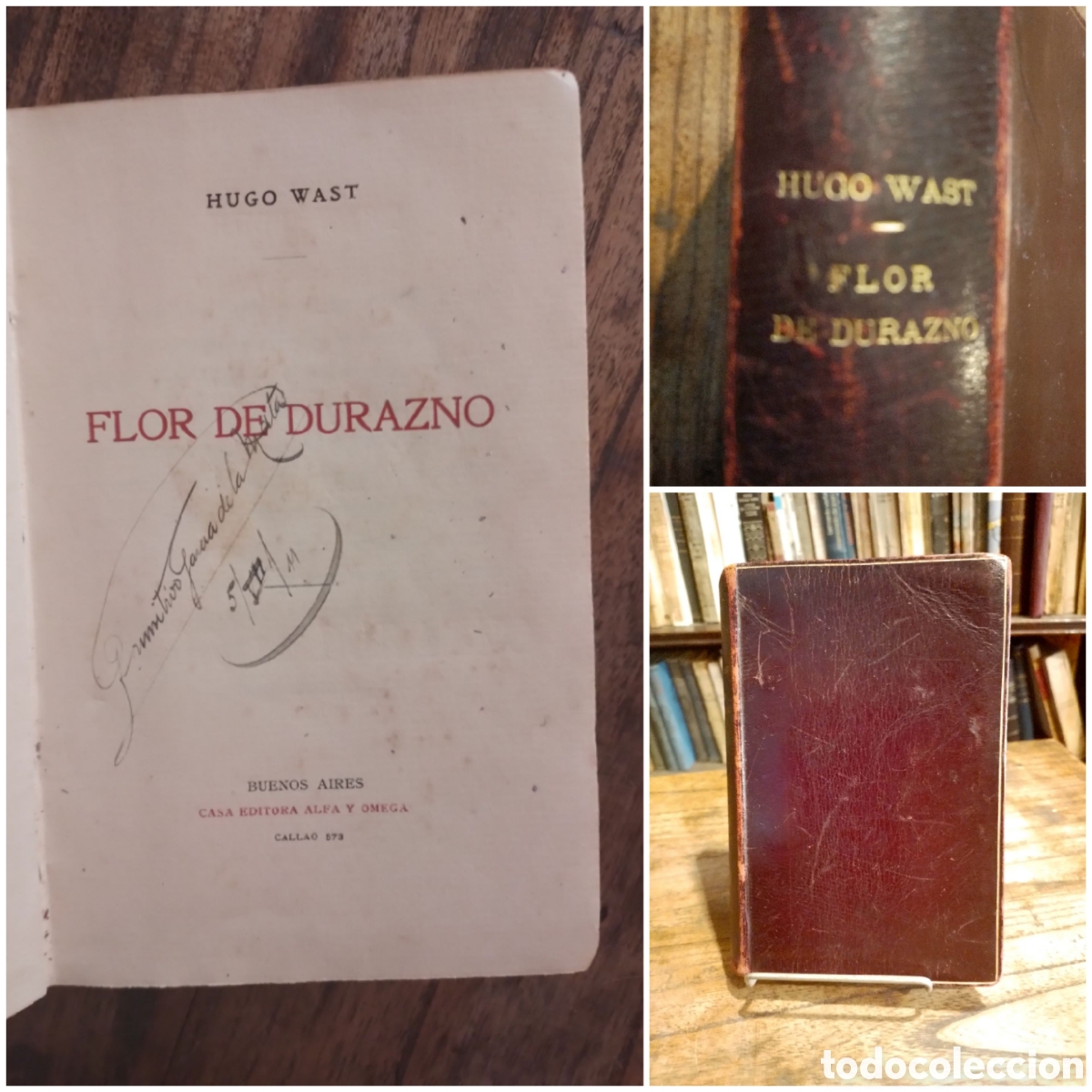 Libros antiguos: Hugo Wast. Flor de durazno. Primera edici&oacute;n. - Foto 1