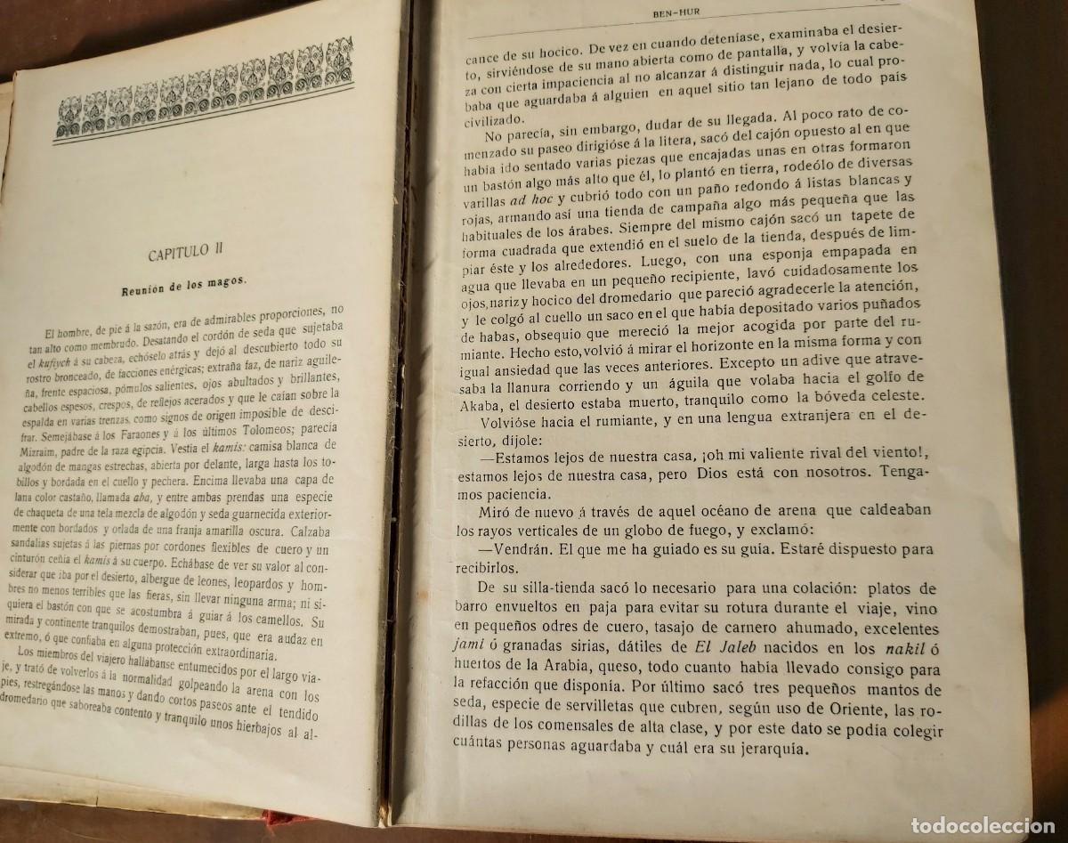 Libros antiguos: Libro Ben-Hur, 531 p&aacute;ginas, sin fecha de edici&oacute;n - Foto 4