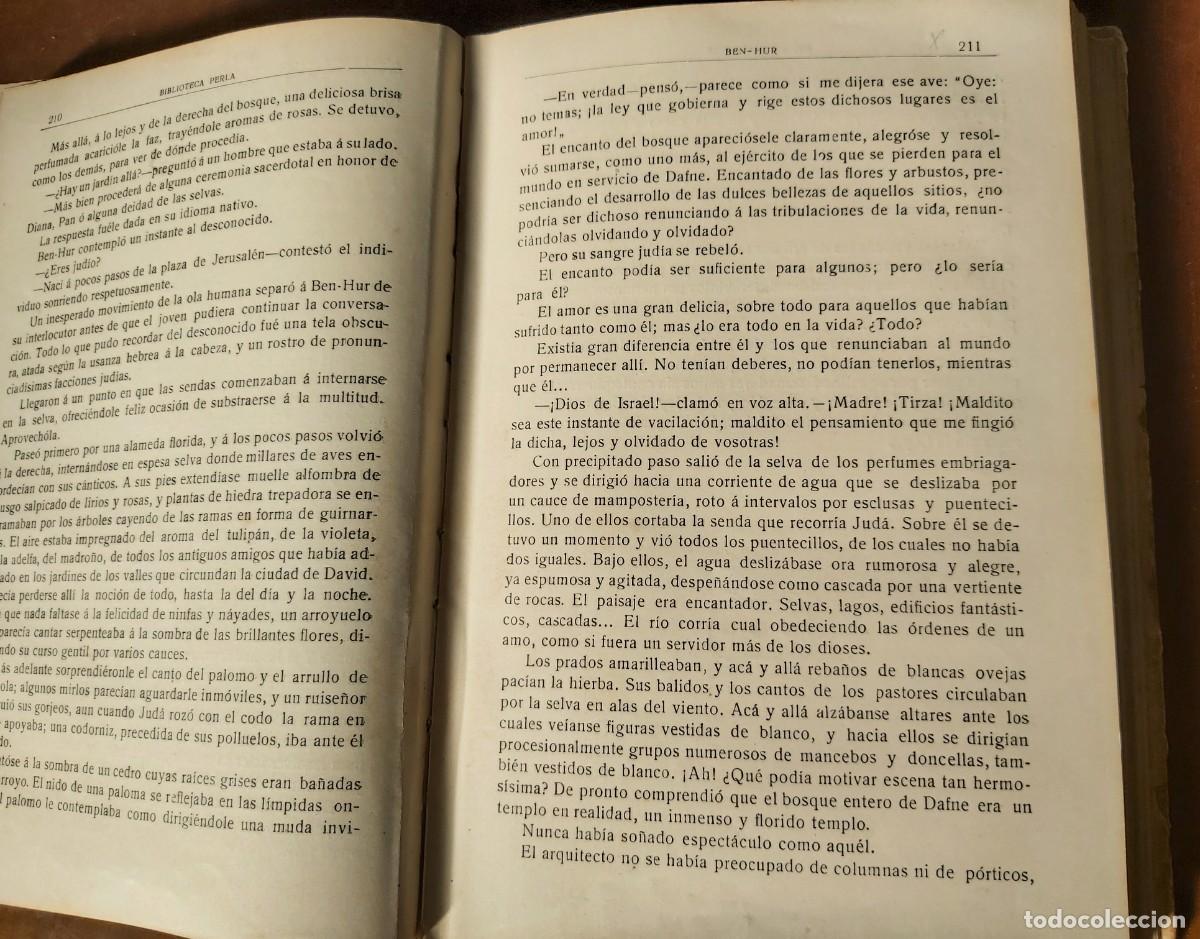 Libros antiguos: Libro Ben-Hur, 531 p&aacute;ginas, sin fecha de edici&oacute;n - Foto 5