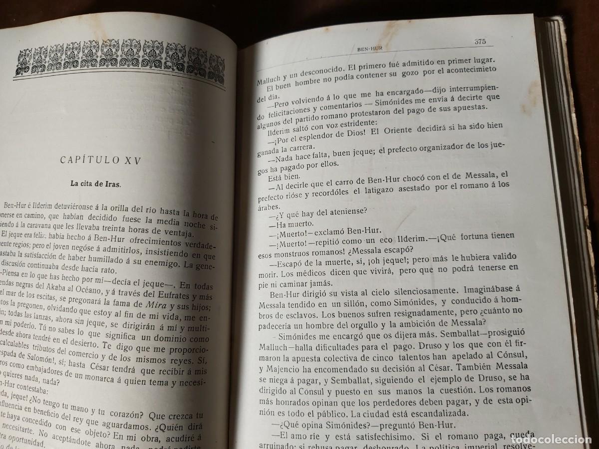 Libros antiguos: Libro Ben-Hur, 531 p&aacute;ginas, sin fecha de edici&oacute;n - Foto 6