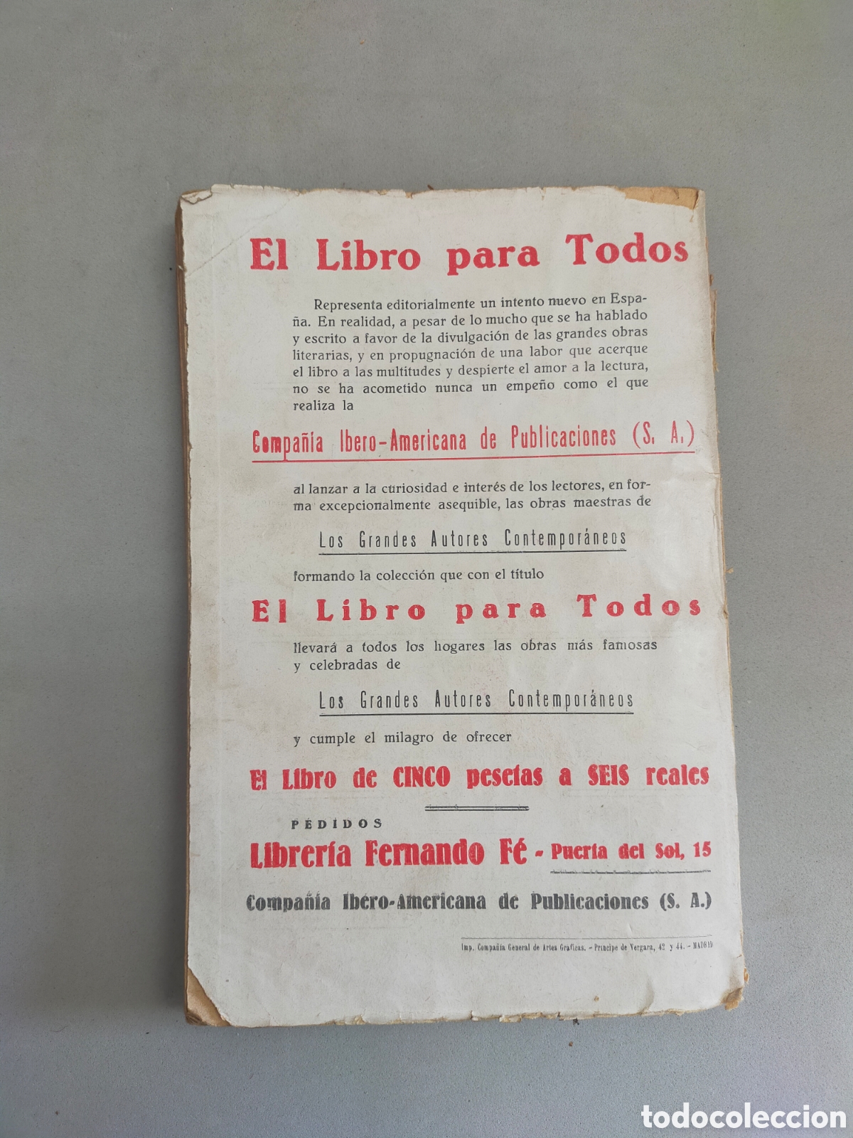 Libros antiguos: EL PLACER DE SUFRIR. A HERNANDEZ CAT&Aacute;. 1929 - Foto 2