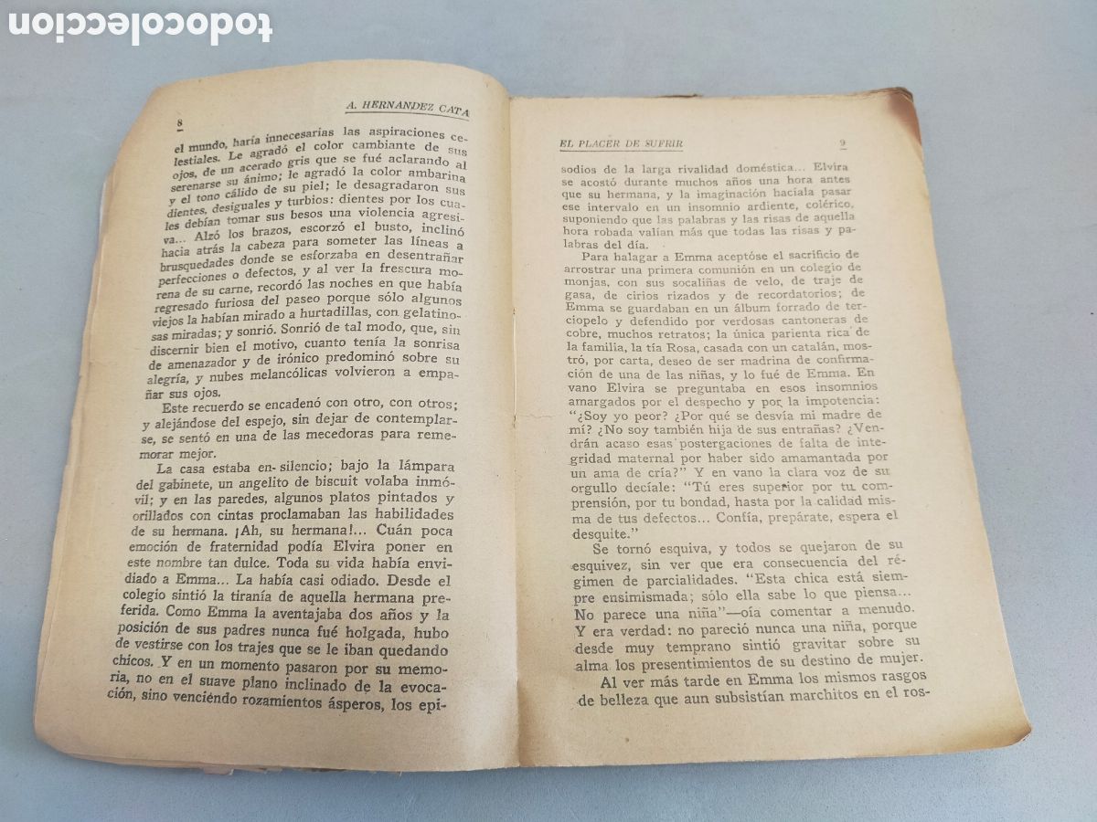 Libros antiguos: EL PLACER DE SUFRIR. A HERNANDEZ CAT&Aacute;. 1929 - Foto 7