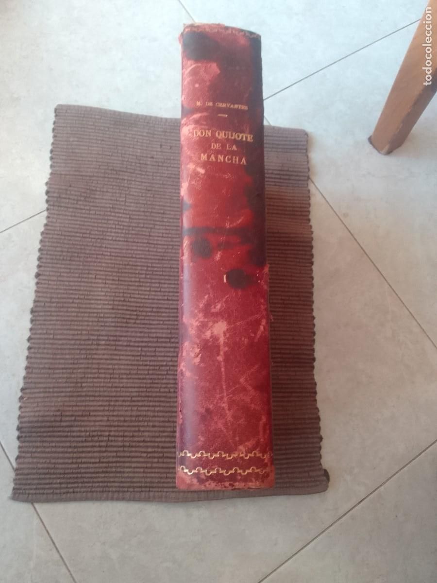 Libros antiguos: DON QUIJOTE DE LA MANCHA. CERVANTES. LAMINAS DE GABRIEL URRABIETA. TOMO I. SALVAT 1916.