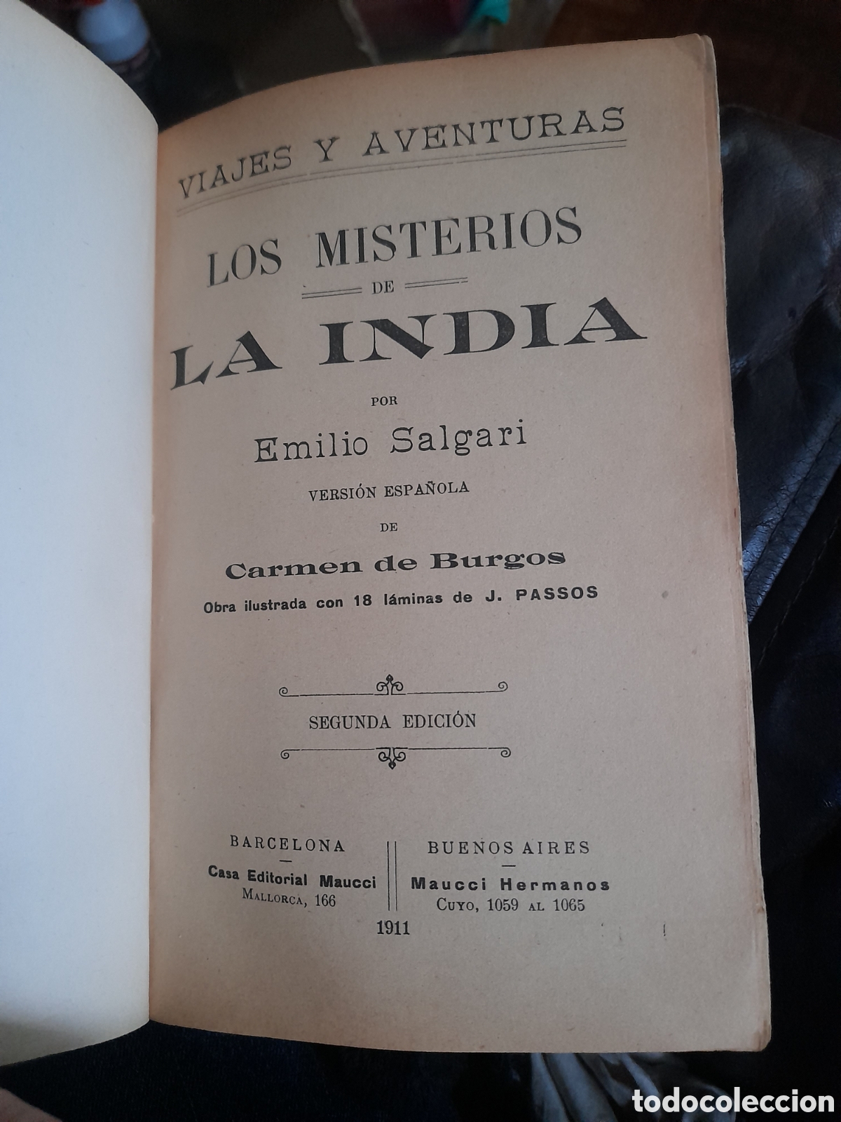 Libros antiguos: Los Misterios de la India, libro de 1911,Editorial Manucci - Foto 3