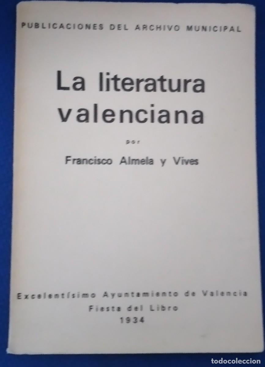 Libros antiguos: LITERATURA VALENCIANA - Foto 1