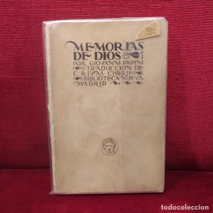 Libros antiguos: Memorias de Dios - Papini, Giovanni - Foto 1