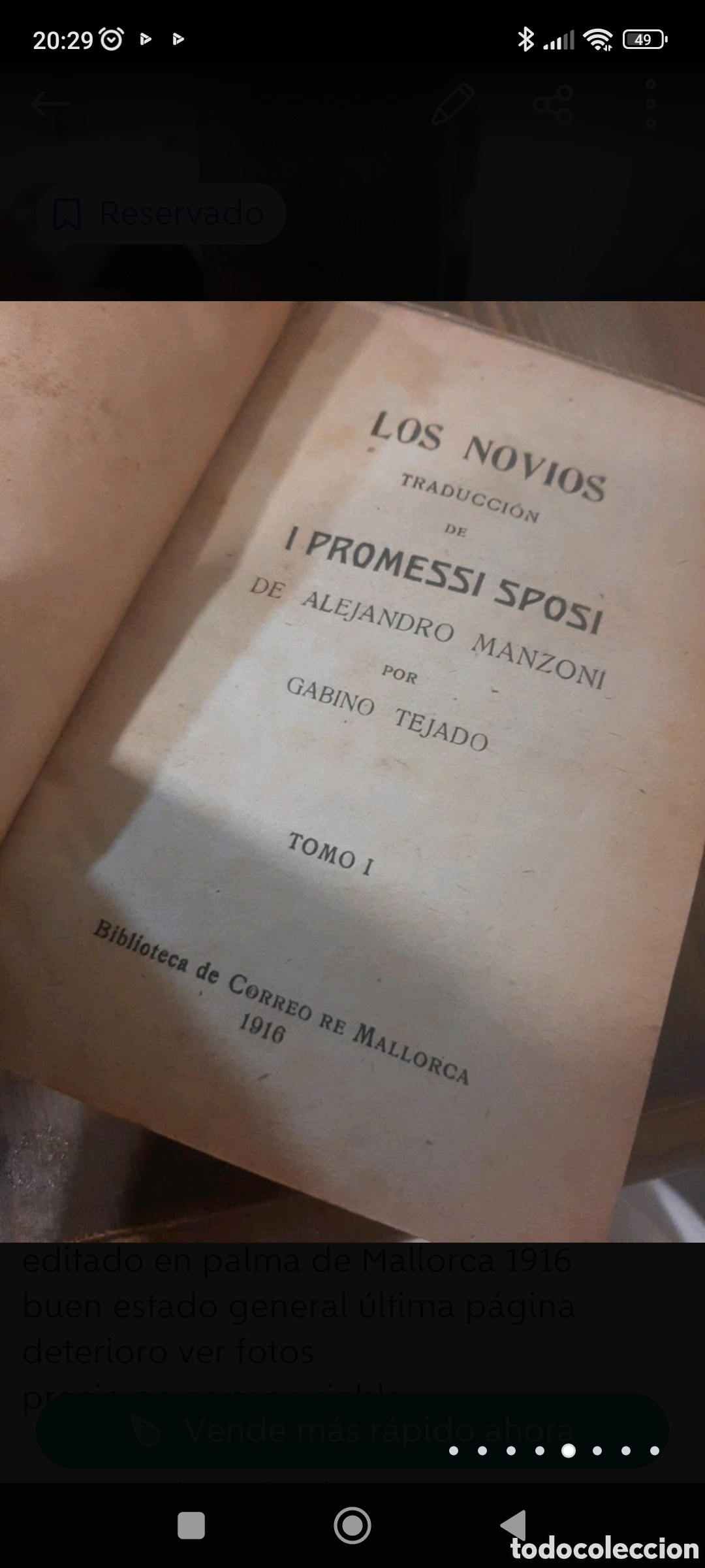 Libros antiguos: Los novios - Foto 4
