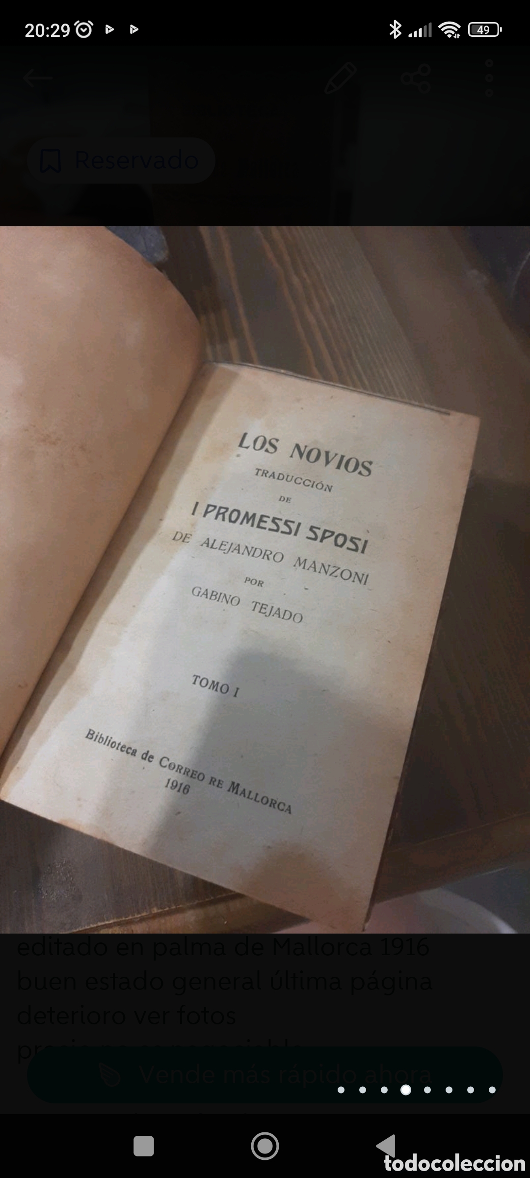 Libros antiguos: Los novios - Foto 5