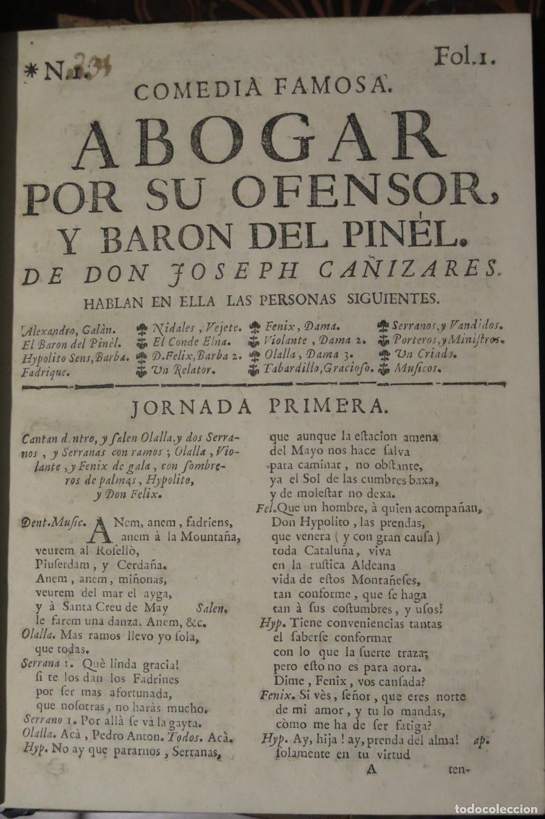Libros antiguos: 12 COMEDIAS DE JOSEPH DE CA&Ntilde;IZARES - Foto 3